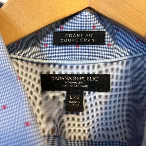 Banana Republic Non-Iron Dress Shirt - Sz L - Picture 8 of 14